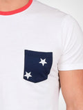 Star Print Pocket Tee