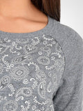 Grey Bandana Pullover