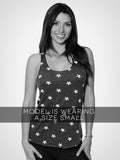 Star Print Racer Tank