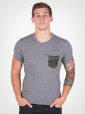 Camo Printed Pocket Tee