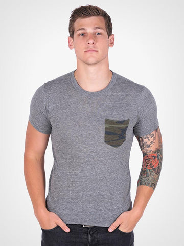 Camo Printed Pocket Tee
