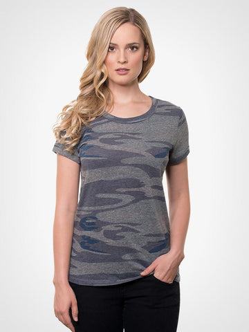 Navy Camo Crew Tee