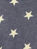 Star Print Zip Hoodie