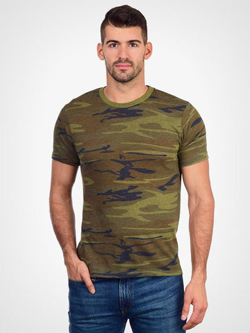 Camo Print Heather Crew