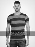 Striped Eco Heather Crew