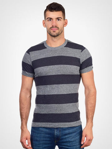 Striped Eco Heather Crew