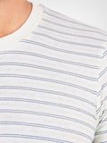 Stitch Stripe Heather Crew