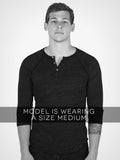 3/4 Eco Heather Henley