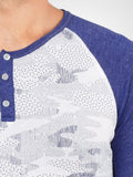 Camo Sketch 3/4 Henley