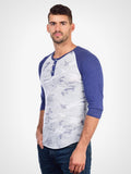 Camo Sketch 3/4 Henley