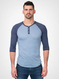 3/4 Eco Heather Henley