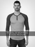 3/4 Eco Heather Henley