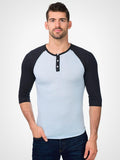 3/4 Eco Heather Henley