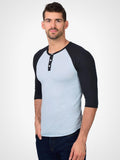 3/4 Eco Heather Henley