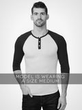 3/4 Eco Heather Henley