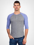 3/4 Eco Heather Henley