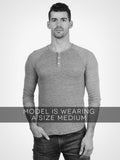 3/4 Eco Heather Henley