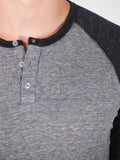 3/4 Eco Heather Henley