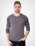 Navy Camo 3/4 Henley