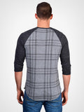 Printed 3/4 Sleeve Henley