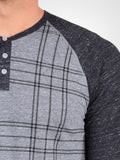 Printed 3/4 Sleeve Henley