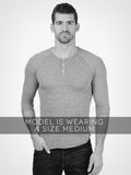 3/4 Eco Heather Henley