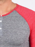 3/4 Eco Heather Henley
