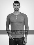 3/4 Eco Heather Henley
