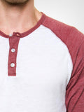 3/4 Eco Heather Henley