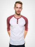 3/4 Eco Heather Henley