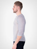 Printed 3/4 Sleeve Henley