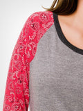 Bandana Slouchy Pullover