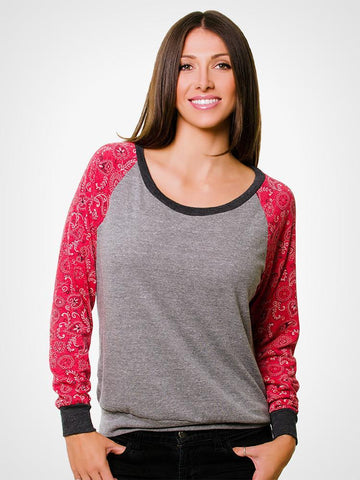 Bandana Slouchy Pullover