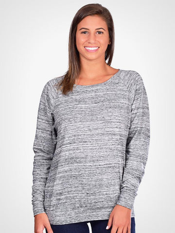Space Dye Slouchy Pullover