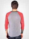 Bandana Print Baseball Tee