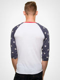 Star Print Baseball Tee