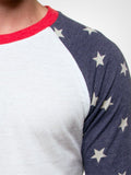 Star Print Baseball Tee