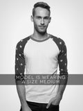 Star Print Baseball Tee