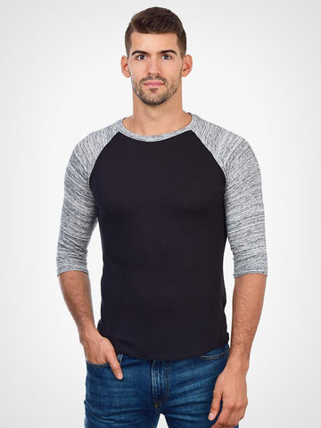 Space Dye Baseball Tee