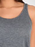 Airy Melange Burnout Tank