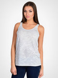 Airy Melange Burnout Tank