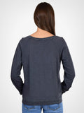 Washed Slub Slouchy Pullover
