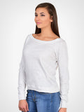 Washed Slub Slouchy Pullover