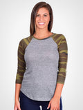 Camo Baseball Tee
