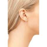 Petite Stud Earring Rosegold Rose Quartz