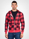 Buffalo Plaid Zip Hoodie