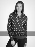 Polka Dot Pullover Hoodie