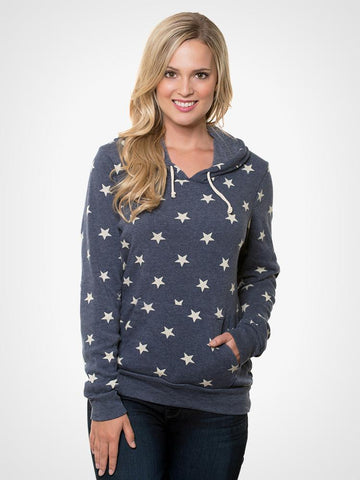 Star Fleece Pullover Hoodie
