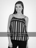 Striped Ruffle Front Cami