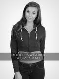 Cropped Fleece Zip Hoodie